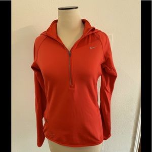 Womens Nike Drifit half zip running top